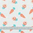 Ткани для пеленок - Фланель белоземельная детская морковка