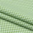 Тканини для скатертин - Декоративна тканина Рустікана пепіта колір зелене яблуко