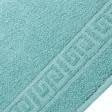 Ткани махровые полотенца - Полотенце махровое з бордюром 50х90 бирюзовое