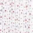 Тканини новорічні тканини - Новорічна тканина лонета Гілочки ягідки червоний