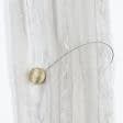 Ткани фурнитура для дома - Магнитный подхват Круг матовое золото d-43мм, с тросиком 43.5 см