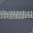 Тканини фурнітура для декора - Тасьма шторна Вафелька прозора 100мм±0.5мм/100м