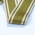 Ткани для одежды - Тесьма двухлицевая полоса Раяс зеленая оливка 46мм (25м)