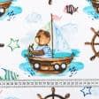 Ткани для детского постельного белья - Бязь набивная голд НТ детская моряк