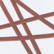 Тканини фурнітура для декора - Декоративна кіперна стрічка колір т.фрез 15 мм