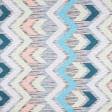 Ткани для декоративных подушек - Декоративная ткань Росас зигзаг голубой,мор.волна,св.оливка