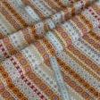 Тканини для дитячого одягу - Екокотон лі орнамент смужки оранж
