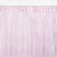 Ткани готовые изделия - Тюль Вуаль полоса  св.розовый 275/165 см (83539)