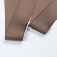 Тканини для прикрас та подарунків - Репсова стрічка Грогрен коричнева 31 мм