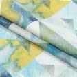 Ткани портьерные ткани - Декоративная ткань  Графика /Lore Digital Print голубой