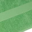 Тканини махрові рушники - Рушник махровий з бордюром 70х140 зелений