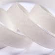 Ткани фурнитура и аксессуары для одежды - Липучка Велкро пришивная мягкая часть цвет крем 20мм/25м