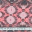 Тканини для блузок - Шифон принт купон калейдоскоп рожевий/темно-фіолетовий/салатовий