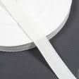 Тканини фурнітура для декоративних виробів - Декоративна кіперна стрічка ялинка біла 20 мм