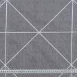 Тканини для постільної білизни - Бязь набивна ГОЛД DW геометрія сірий