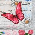 Ткани хлопок - Дорожка столовая бабочки