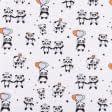 Тканини для одягу - Фланель дитяча білоземельна панди