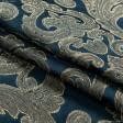 Ткани портьерные ткани - Портьерная ткань Ревю фон синий