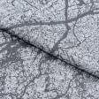 Ткани хлопок смесовой - Жаккард Бэркли мрамор т. серый