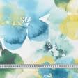 Ткани портьерные ткани - Декоративная ткань Цветы акварель / Lore Digital Print голубой