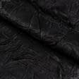 Ткани для костюмов - Плательный атлас крэш Платон черный