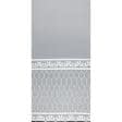 Ткани гардинные ткани - Тюль микросетка вышивка Мабель белая с фестоном