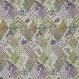 Ткани портьерные ткани - Жаккард Фаски ромб-печворк фрезово-фиолетовый