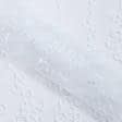 Ткани гардинные ткани - Тюль вышивка Медея белый