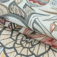 Ткани портьерные ткани - Декоративная ткань паола цветы/paola серый