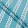 Тканини для скатертин - Декоративна тканина Рустікана смуга широка колір небесно блакитний
