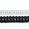 Тканини фурнітура для декора - Бахрома пензлик КІРА матові / чорний 30 мм (25м)