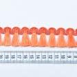 Тканини бахрома - Бахрома пензлик Кіра блиск мандарин 30 мм (25м)