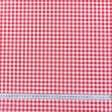 Ткани для банкетных и фуршетных юбок - Ткань скатертная пепита в клетку красный