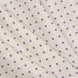 Тканини бавовняні сумішеві - Декоративна тканина панама Горох бежевий, фіолетовий