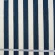 Тканини портьєрні тканини - Дралон смуга /LISTADO колір молочна, синій