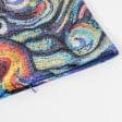 Тканини готові вироби - Чохол на подушку велюр принт Мозаїка 45х45 см (164088)