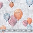 Ткани для декора - Декоративная ткань Воздушные шары фон бежевый