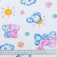 Ткани для сорочек и пижам - Ситец детский слоники розовый