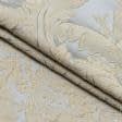 Тканини портьєрні тканини - Декоративна тканина Остін золото на сіром