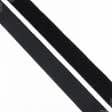 Ткани для военной формы - Липучка Велкро пришивная мягкая часть черная 40мм/25м
