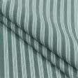 Ткани для банкетных и фуршетных юбок - Декоративная ткань Рустикана полоса т.зеленая