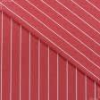 Ткани портьерные ткани - Дралон полоса /NILO красная