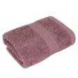 Ткани махровые полотенца - Полотенце махровое с бордюром 40х70 см  морозная вишня