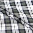 Тканини для одягу - Сорочкова у клітинку білу/чорну/зелену