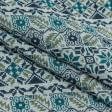 Ткани для декоративных подушек - Гобелен  скандинавия-2  синий,т.голубой,оливка