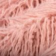 Ткани для верхней одежды - Мех искусственный лама розовый