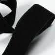 Ткани фурнитура для декоративных изделий - Липучка Велкро пришивная мягкая часть черная 50мм/25м