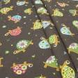 Тканини для штор - Декоративна тканина кольорові черепашки / tortugas