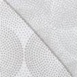 Ткани для драпировки стен и потолков - Тюль вуаль Горошки бежевые фон молочный с утяжелителем СТОК