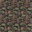 Тканини для декоративних подушок - Гобелен Квіти Арлекін т.зелений